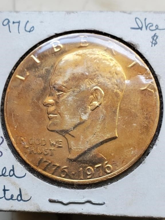 Gold Plated 1976 Ike Dollar