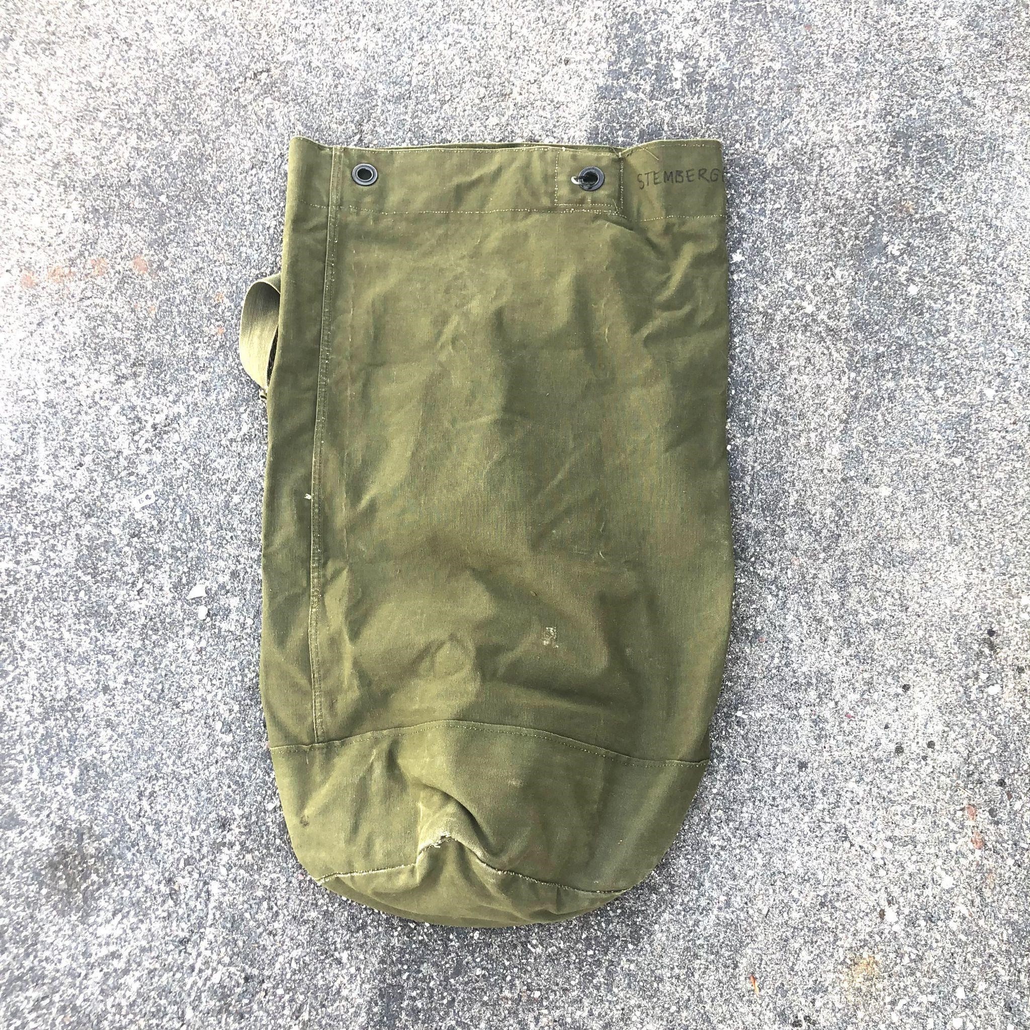 Vintage USA Army Military Big Tote Bag