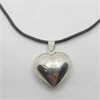 SILVER HEART SHAPE 20"  NECKLACE (~WEIGHT 3.3G)