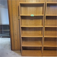 B378 Book shelf oak veneer 2