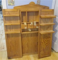 Wood wall cabinet.