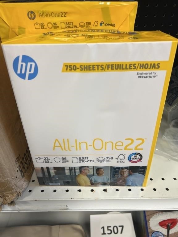 HP all in one 22 /750 sheets paper