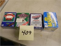 4 Unopened Boxes of Baseball Cards