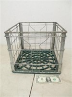 Vintage Metal Wire Crate - Likely Milk Crate