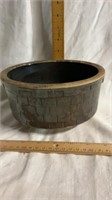 Stoneware Basket Weave Bowl