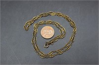 Vintage Ornate 12K Gold Necklace