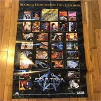 1994 Star Trek Edition Trading Card Promo Poster