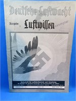 1937 WWII German Luftwillen Magazine Air War OLD