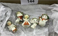 Small Bone China Napcoware Christmas Figurines