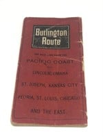 Antique Burlington Route 1892 Booklet