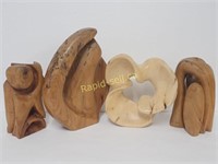 Handcarved Wood Sculptures