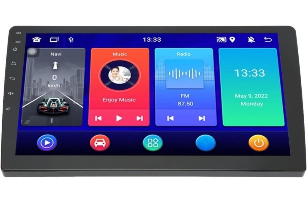 new, 12 Car Stereo HD 1080P 10.1 IPS Touchscreen