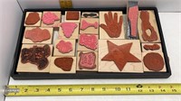 18 MISC. SIZES RUBBER STAMPS