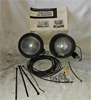 White Farm Flood Lights With Instructions