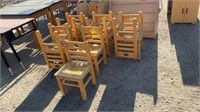 10 Kids Lakeshore Wooden Chairs