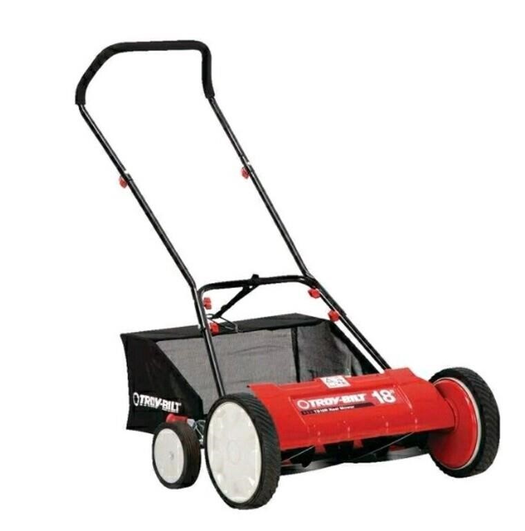 New Troy-Bilt, 18" Reel 2-in-1 Lawn Mower, Red