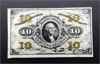 10 CENTS FRACTIONAL CURRENCY NOTE