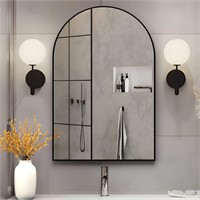 Arched Wall Mirror for Bathroom, 20"x30" Arched