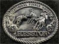 1980 Hesston NFR Silver Award LTD # 41 Buckle