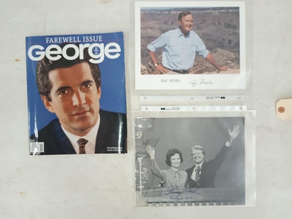 Farewell issue of George magazine, George Bush
