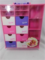Barbie plastic accessories case