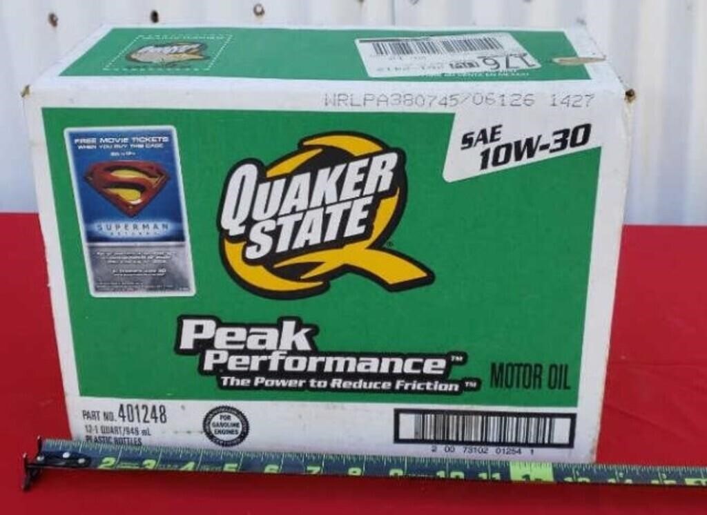12-1qt Quaker State 10w-30 Motor Oil