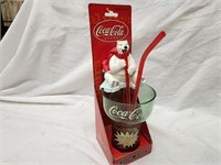 Coca Cola Bear with Glass