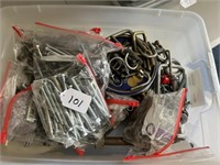 Tote of Assorted Bolts