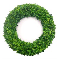 LMflorals Preserved Boxwood Wreath 22 Inch Wreath