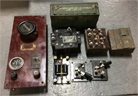 Vtg. military electronic parts
