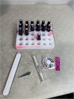 MEFA Gel Nail Polishes with some accessory