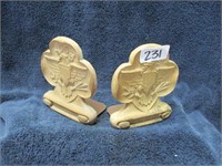 Vintage Girl Scout bookends