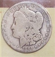 1886 New Orleans Morgan US Silver Dollar