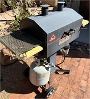 Holland Smoker Grill with Propane Tank on Wheels