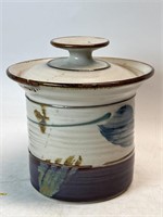 Handmade canister with lid 7”