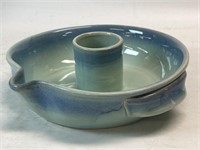 Ceramic Stoneware Chicken Roaster Ocean Blue