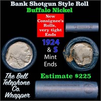 Buffalo Nickel Shotgun Roll in Old Bank Style 'Bel