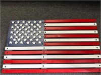 Wooden American flag