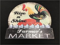 Metal Rise ‘n Shine Rooster Sign