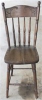 Antique Chair - 14" x 13" x 42"