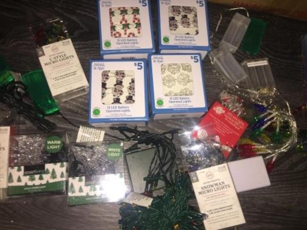 ASSORTED BATTERY OPERATED LIGHTS LOT