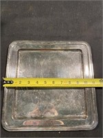 11" x 11" Silver Plated Serving Tray W/