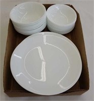 Corelle plates, bowls, small bowls