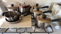 6 piece set of Revere Ware cook wear with