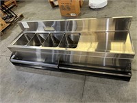 NEW 72” 4 Comp Bar Sink READ DESCRIPTION