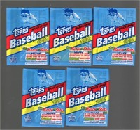 1992 Topps Baseball Retail Box Packs 5 Count of