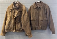 (2) Mens Thinsulate Leather Jackets
