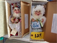 3 NEW COLLECTIBLE ELVES-FAIRIES, 2 NEW SNOW GLOBES