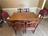 Wooden dining Room Table and Chairs