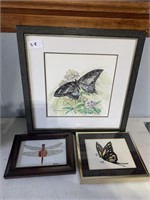 Butterfly & Dragonfly Art Prints